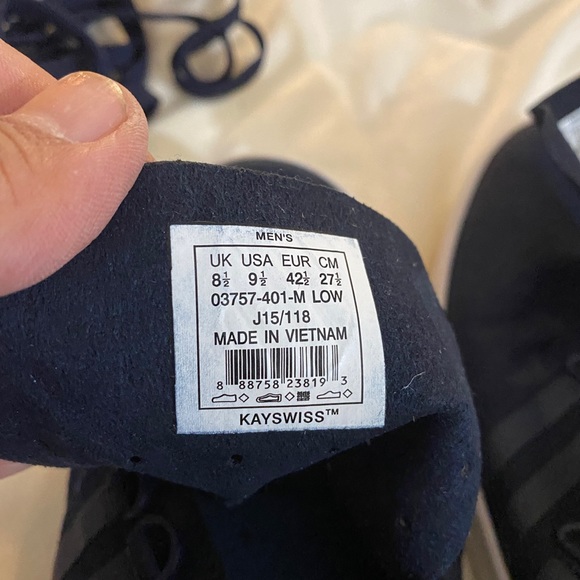 Kswiss blue sneakers size 91/2 mens - Picture 5 of 5